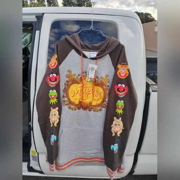 The Muppet Show Hoodie - Gray and Brown Different Sizes Available Adult Size - Picture 2 of 11